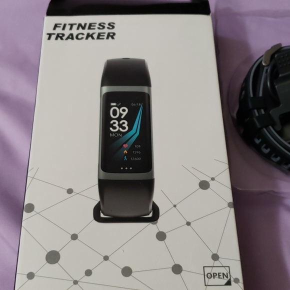 Black smart watch smart band fitness watch unisex main image 7